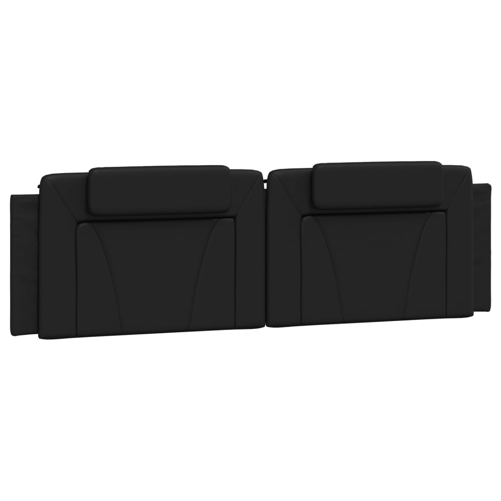 Cuscino Testiera Viana Nero 180 cm in Similpelle | homemem39