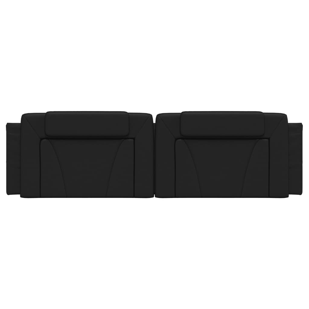 Cuscino Testiera Viana Nero 180 cm in Similpelle | homemem39