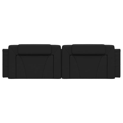 Cuscino Testiera Nero 180 cm in Similpelle - homemem39