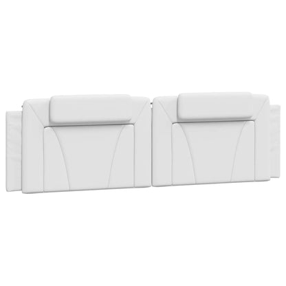 Cuscino Testiera Viana Bianco 180 cm in Similpelle