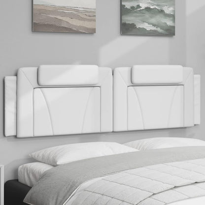 Cuscino Testiera Viana Bianco 180 cm in Similpelle