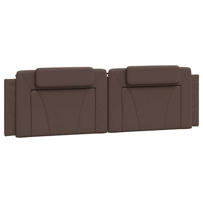 Cuscino Testiera Viana Marrone 180 cm in Similpelle | homemem39