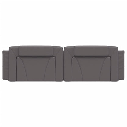 Cuscino Testiera Grigio 180 cm in Similpelle - homemem39