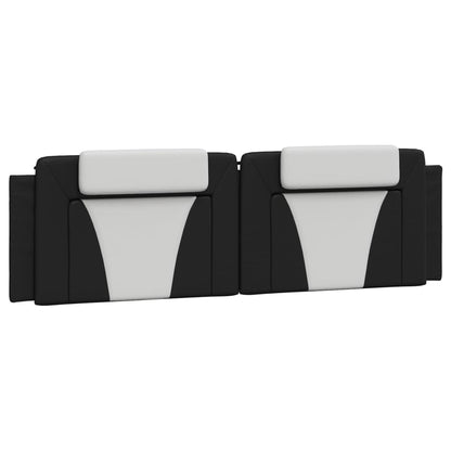 Cuscino Testiera Viana Nero e Bianco 180 cm in Similpelle | homemem39