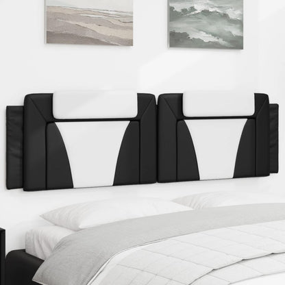 Cuscino Testiera Viana Nero e Bianco 180 cm in Similpelle | homemem39
