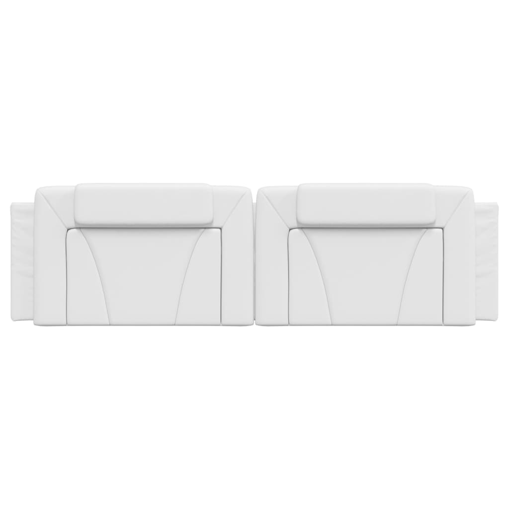 Cuscino Testiera Viana Bianco 183 cm in Similpelle