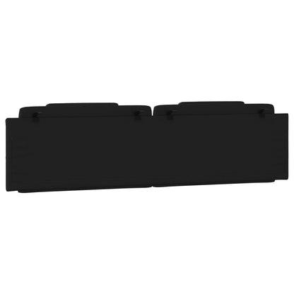 Cuscino Testiera Nero 200 cm in Similpelle - homemem39