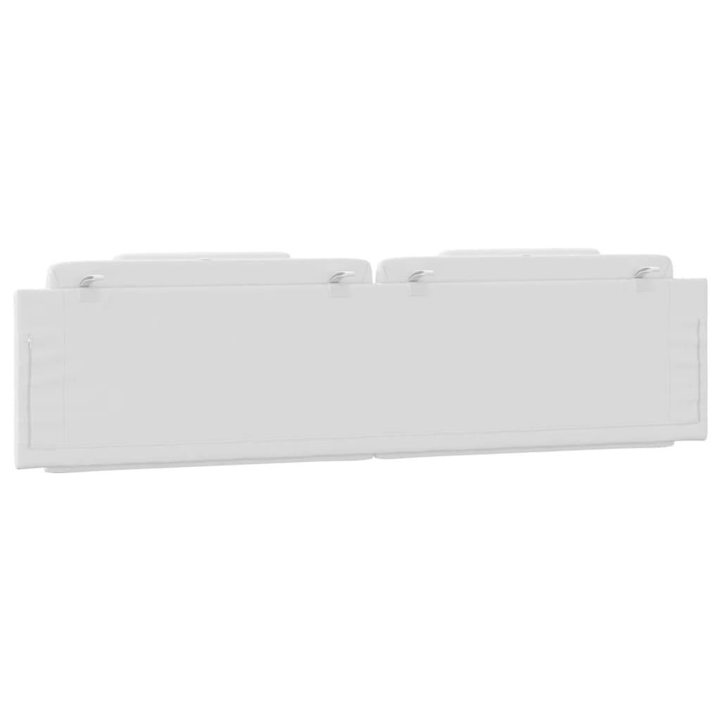 Cuscino Testiera Bianco 200 cm in Similpelle - homemem39