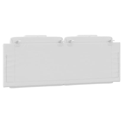 Cuscino Testiera Viana Bianco 152 cm in Similpelle