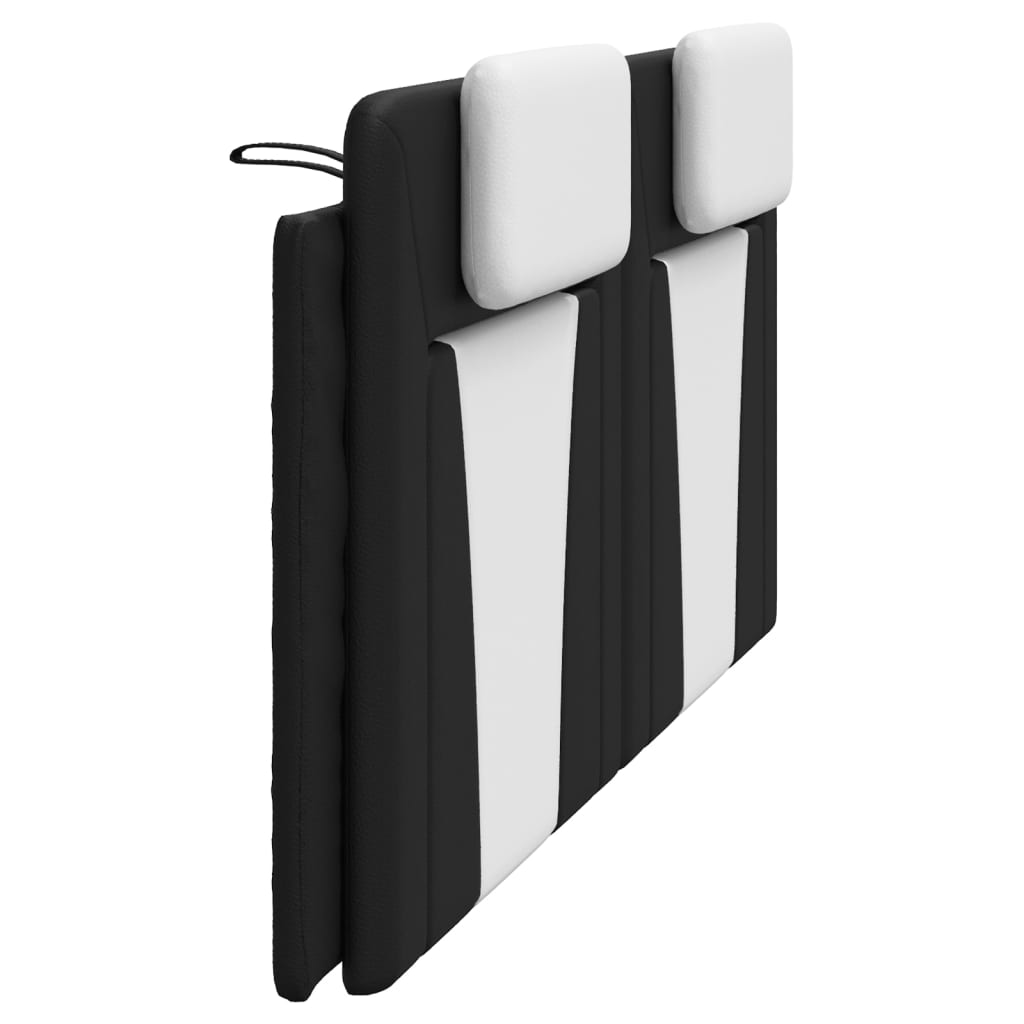 Cuscino Testiera Viana Nero e Bianco 193 cm in Similpelle | homemem39