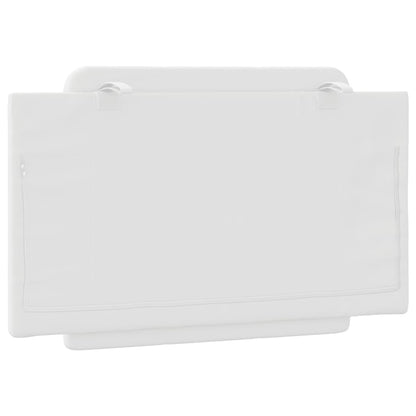 Cuscino Testiera Bianco 80 cm in Similpelle - homemem39