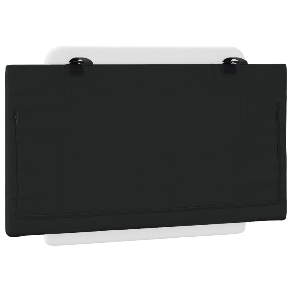 Cuscino Testiera Nero e Bianco 80 cm in Similpelle - homemem39