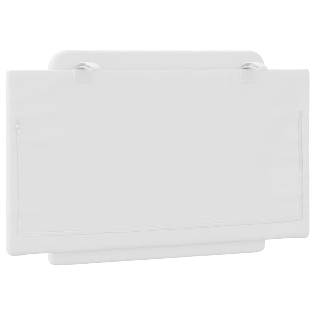 Cuscino Testiera Bianco 90 cm in Similpelle - homemem39