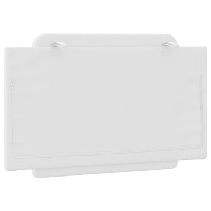 Cuscino Testiera Bianco 90 cm in Similpelle - homemem39