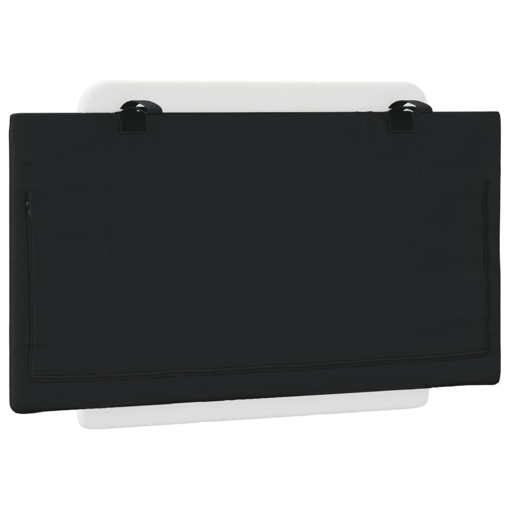 Cuscino Testiera Nero e Bianco 90 cm in Similpelle - homemem39