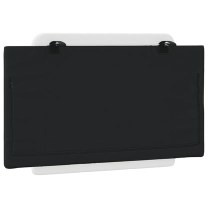 Cuscino Testiera Nero e Bianco 90 cm in Similpelle - homemem39