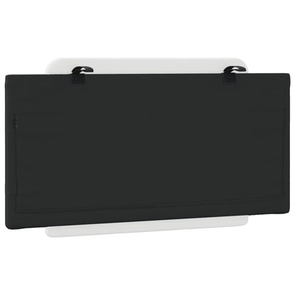 Cuscino Testiera Nero e Bianco 100 cm in Similpelle - homemem39