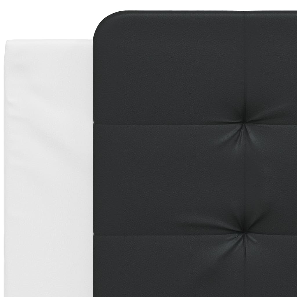 Cuscino Testiera Nero e Bianco 100 cm in Similpelle - homemem39