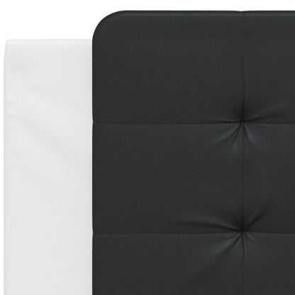 Cuscino Testiera Nero e Bianco 100 cm in Similpelle - homemem39