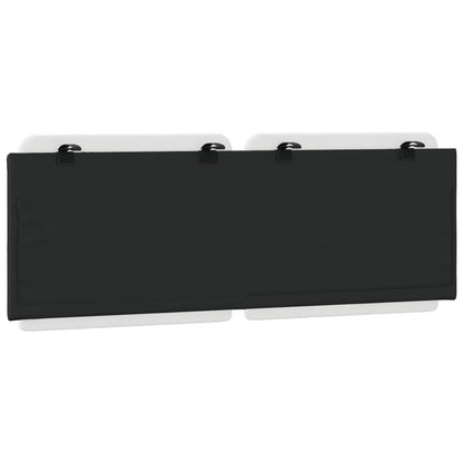 Cuscino Testiera Nero e Bianco 120 cm in Similpelle - homemem39