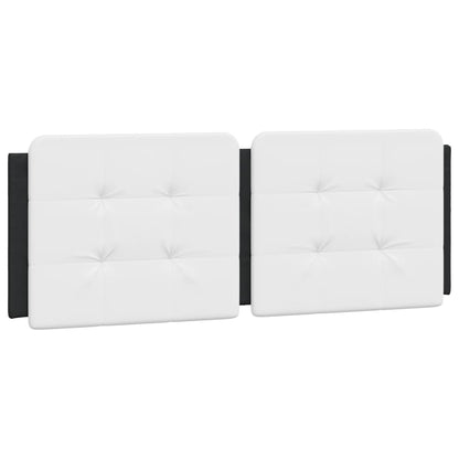 Cuscino Testiera Zadar Bianco e Nero 137 cm in Similpelle | homemem39