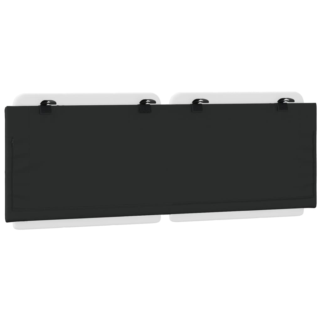Cuscino Testiera Zadar Bianco e Nero 137 cm in Similpelle | homemem39