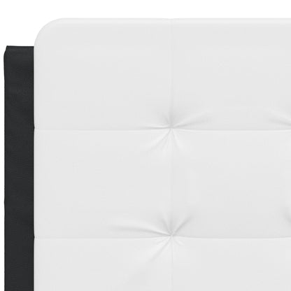 Cuscino Testiera Zadar Bianco e Nero 137 cm in Similpelle | homemem39