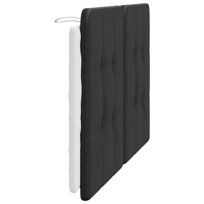 Cuscino Testiera Nero e Bianco 140 cm in Similpelle - homemem39