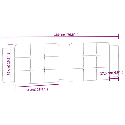 Cuscino Testiera Zadar Cappuccino 180 cm in Similpelle | homemem39