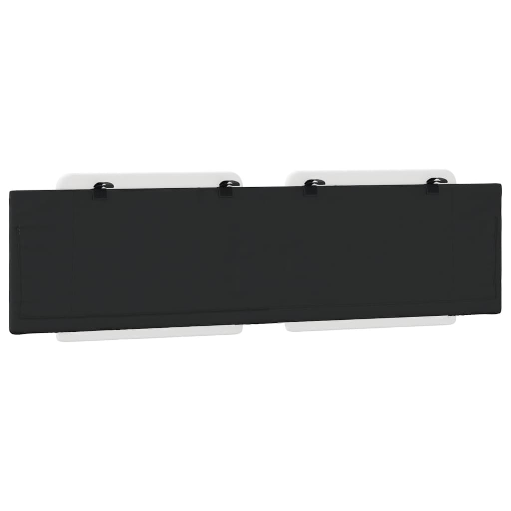 Cuscino Testiera Bianco e Nero 180 cm in Similpelle - homemem39