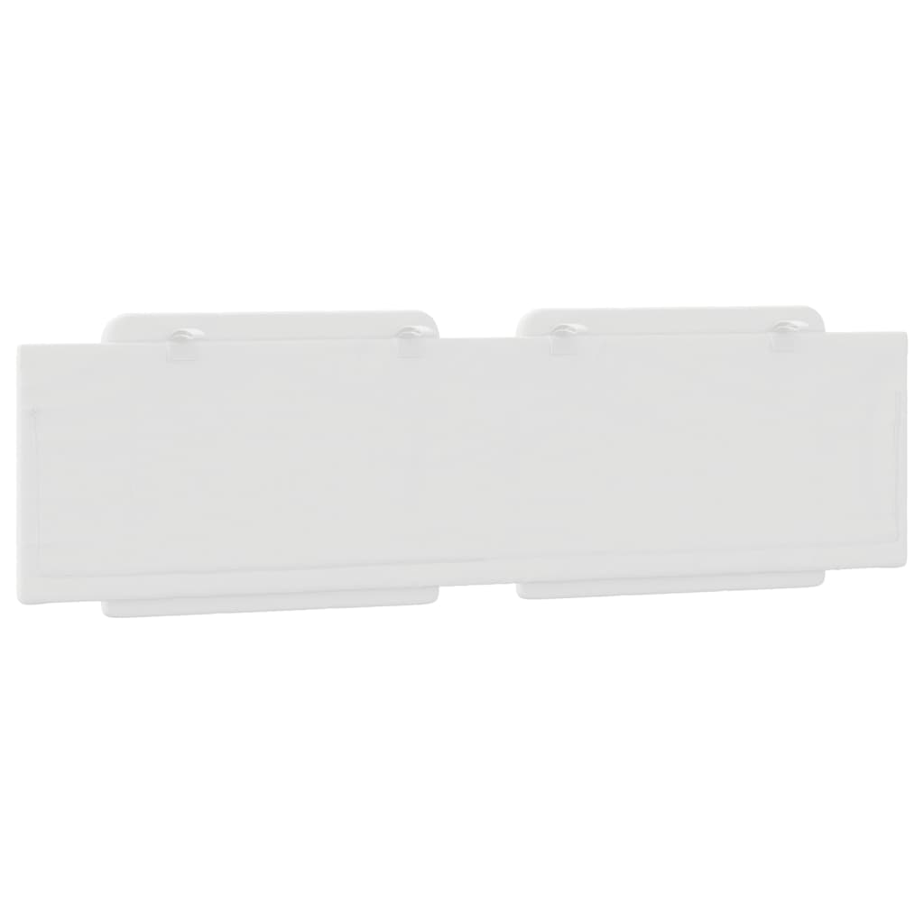 Cuscino Testiera Zadar Bianco 183 cm in Similpelle