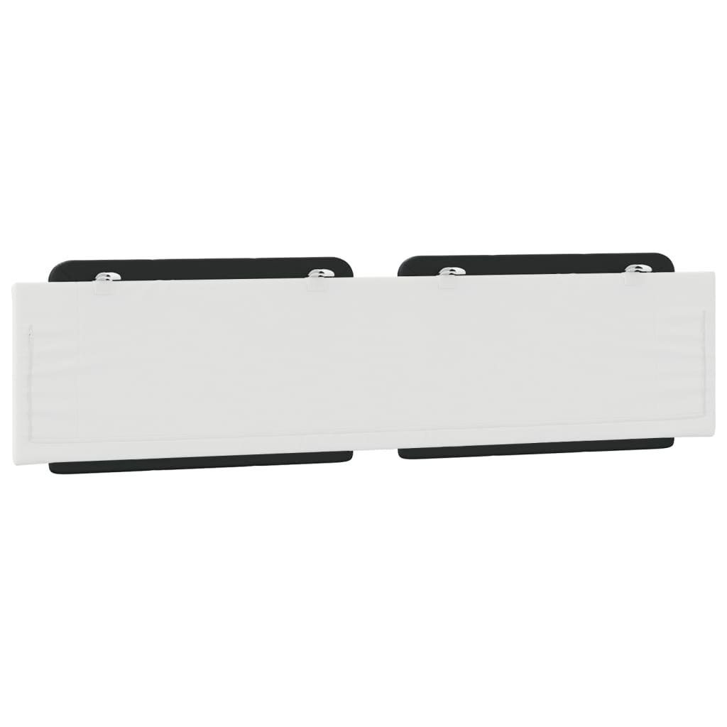 Cuscino Testiera Nero e Bianco 200 cm in Similpelle - homemem39