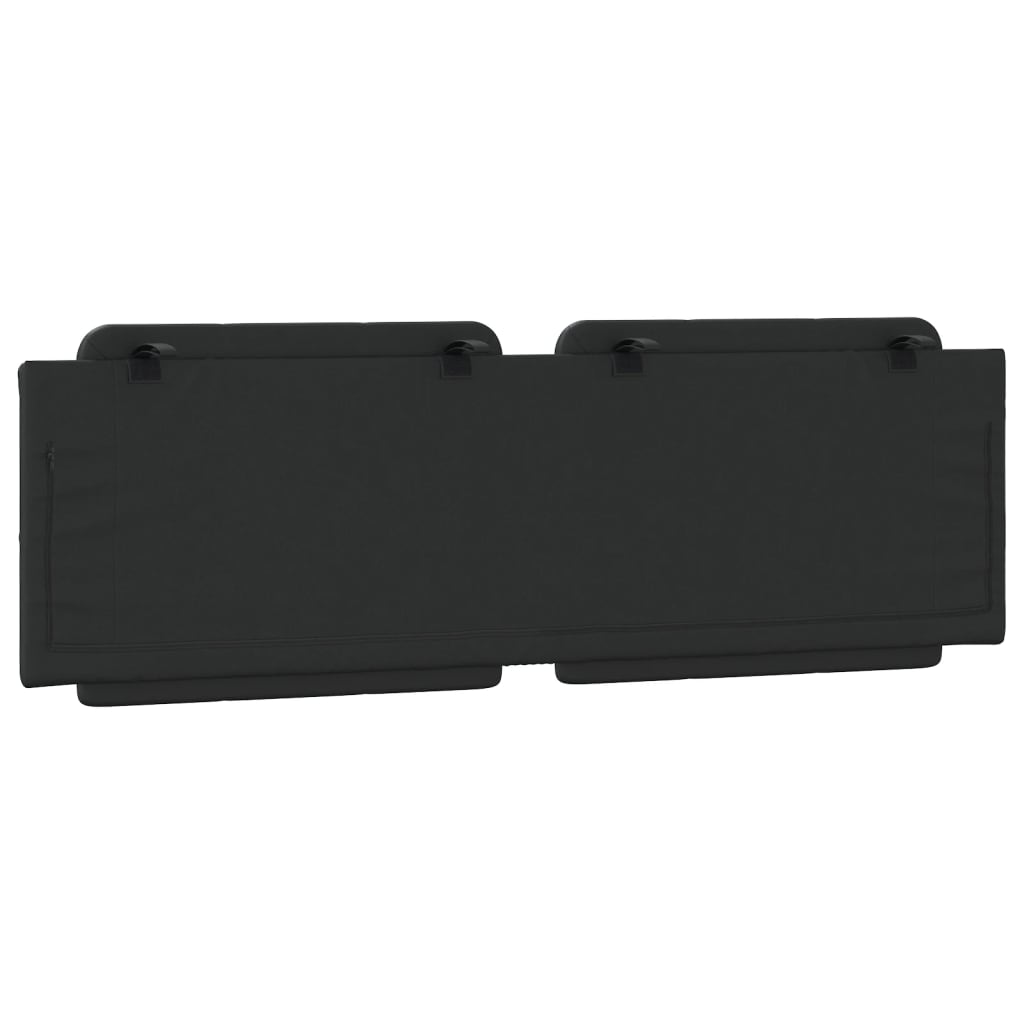 Cuscino Testiera Zadar Nero 152 cm in Similpelle