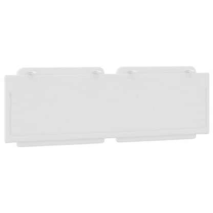 Cuscino Testiera Zadar Bianco 152 cm in Similpelle