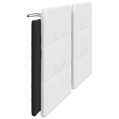 Cuscino Testiera Zadar Bianco e Nero 193 cm in Similpelle