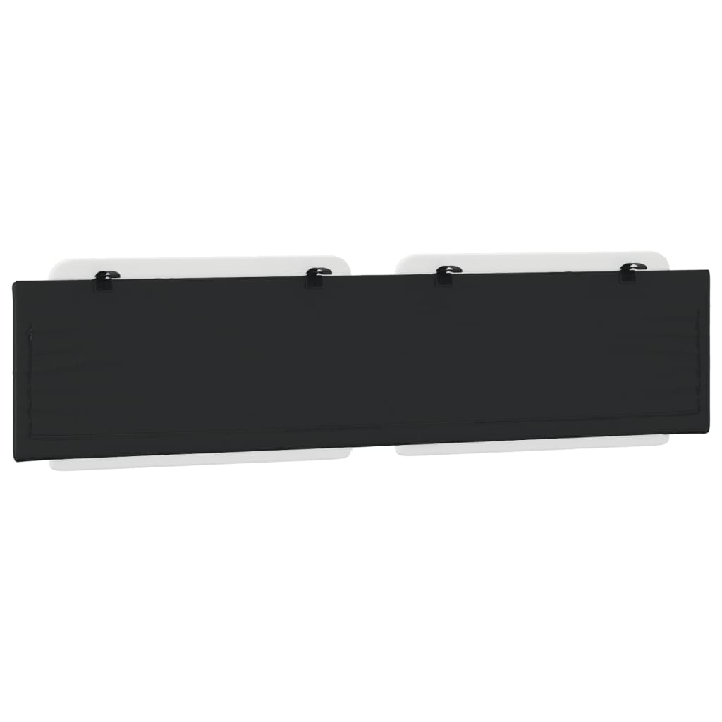 Cuscino Testiera Zadar Bianco e Nero 193 cm in Similpelle