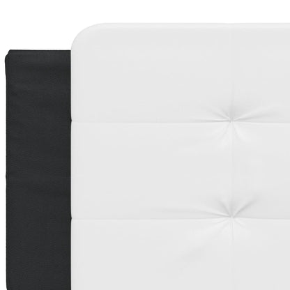 Cuscino Testiera Zadar Bianco e Nero 193 cm in Similpelle
