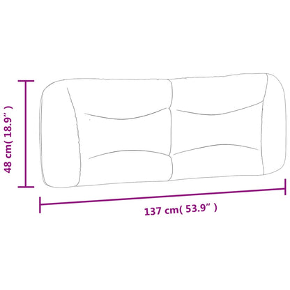Cuscino Testiera Hvar Bianco 137 cm in Similpelle | homemem39