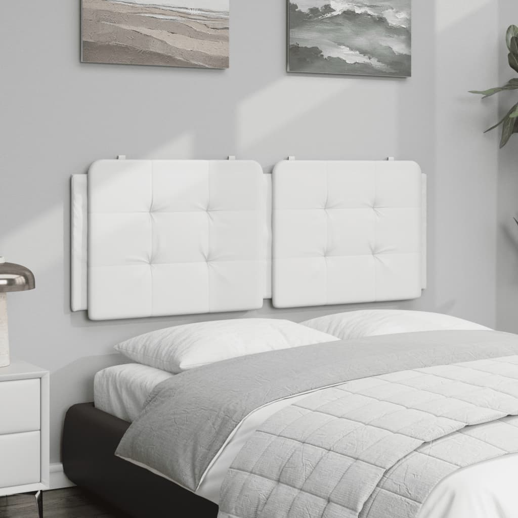 Cuscino Testiera Zadar Bianco 137 cm in Similpelle | homemem39