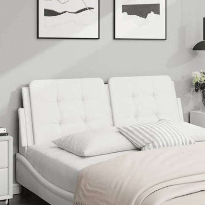 Cuscino Testiera Zadar Bianco 137 cm in Similpelle