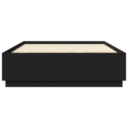 Giroletto con LED senza Materasso Nero 150x200 cm | homemem39