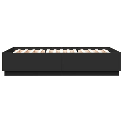 Giroletto con LED senza Materasso Nero 150x200 cm