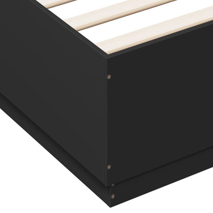 Giroletto con LED senza Materasso Nero 150x200 cm | homemem39