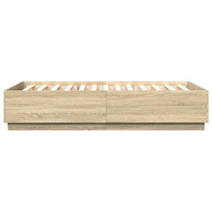 Giroletto Luci LED Rovere Sonoma 150x200 cm Legno Multistrato | homemem39