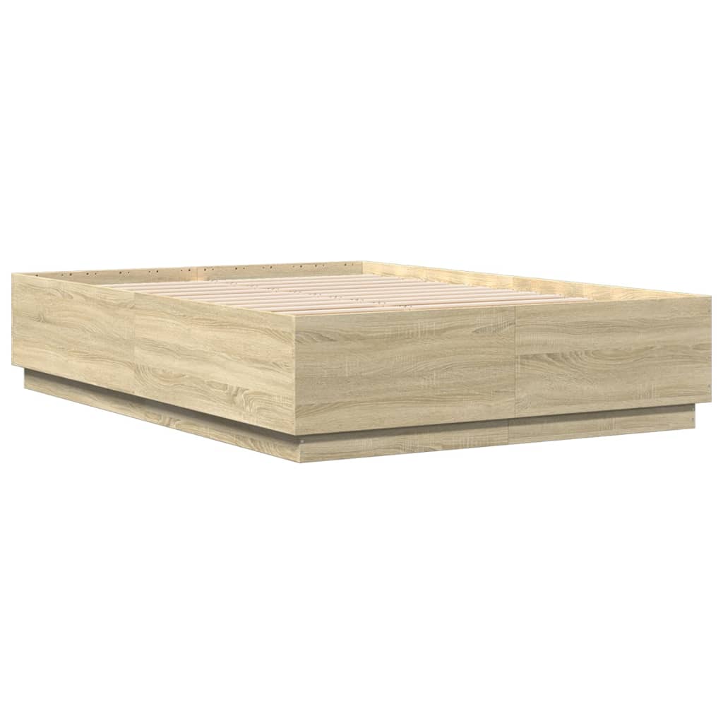 Giroletto Luci LED Rovere Sonoma 140x200 cm Legno Multistrato | homemem39