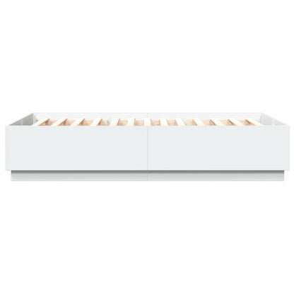 Giroletto con LED senza Materasso Bianco 120x200 cm