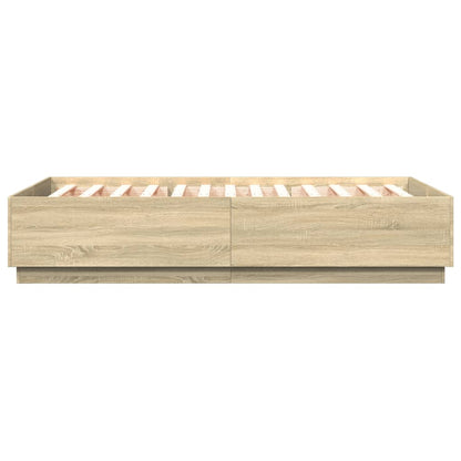 Giroletto Luci LED Rovere Sonoma 120x200 cm Legno Multistrato | homemem39