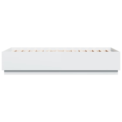 Giroletto con Luci LED Bianco 90x200 cm in Legno Multistrato - homemem39
