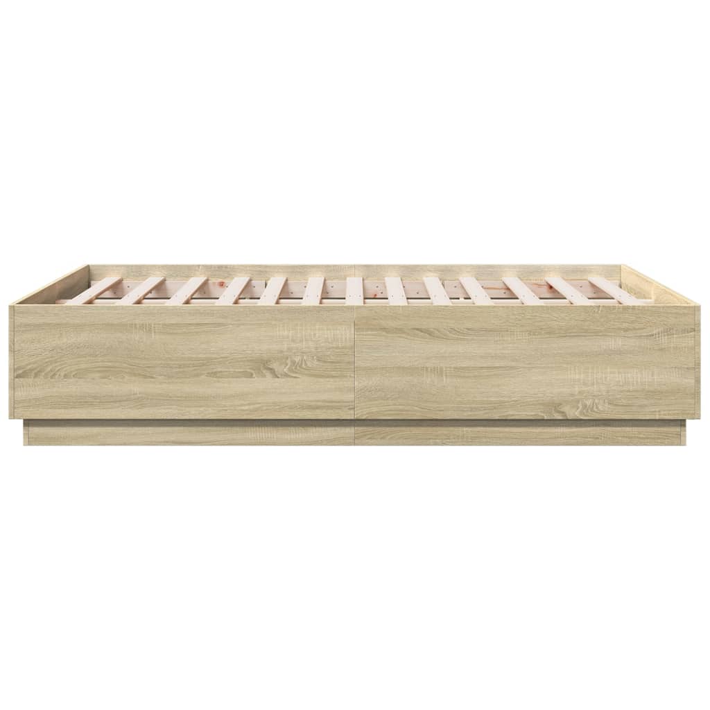 Giroletto Luci LED Rovere Sonoma 120x190 cm Legno Multistrato