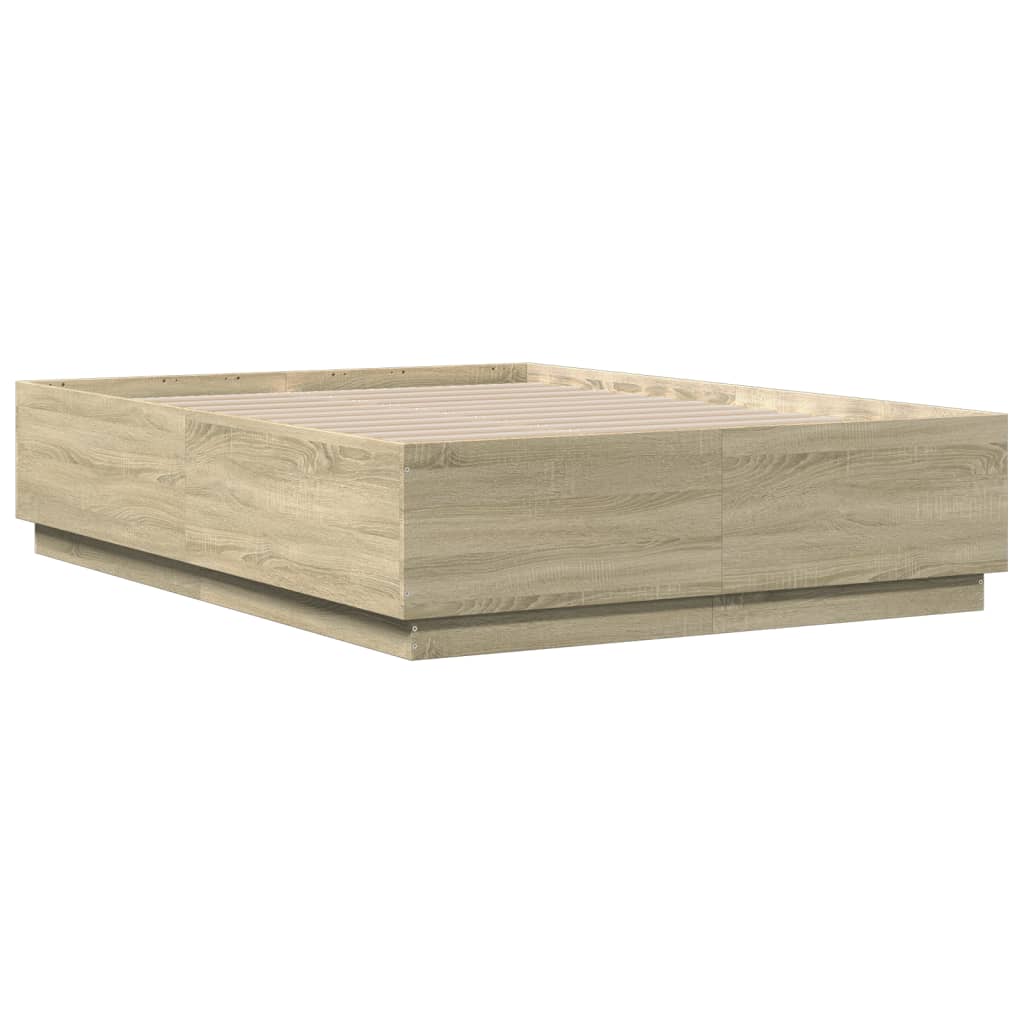 Giroletto Luci LED Rovere Sonoma 120x190 cm Legno Multistrato | homemem39